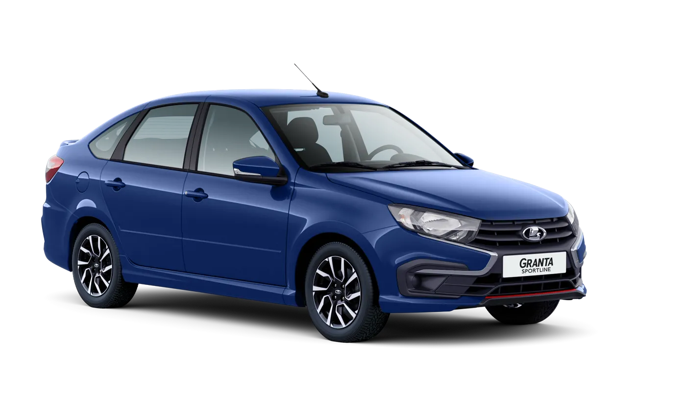 Цвет Синий - LADA Granta Sportline лифтбек